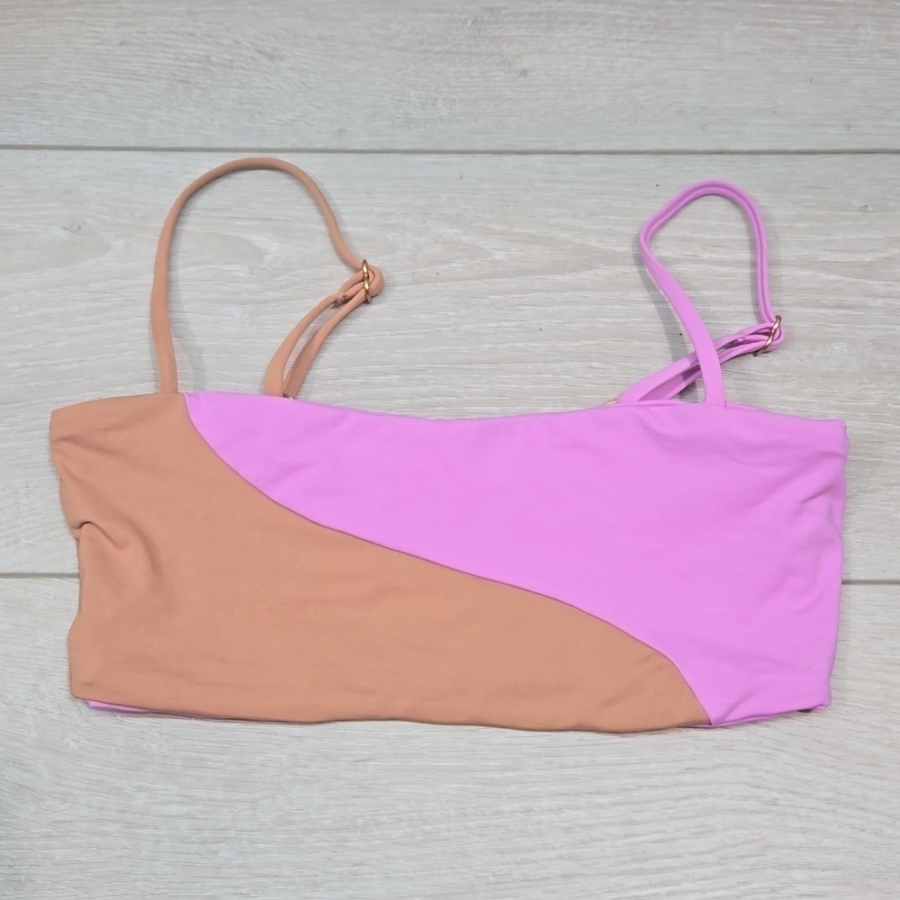 NEW L Space Women Colorblock Swim Bra sz XS